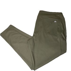 Ridgecut Toughwear Womens Work Leggings Olive Green Utility Pockets 2X Pull On